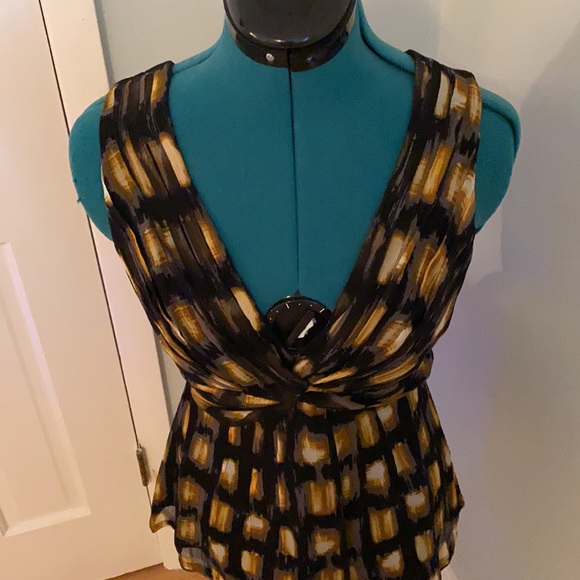 BCBG Max Azaria Silk Top- Size Small - Picture 2 of 6